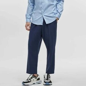 Mode Of One Mens‎ Relaxed-Fit Trousers Caspian Waters Blue 100194445MN Large NEW
